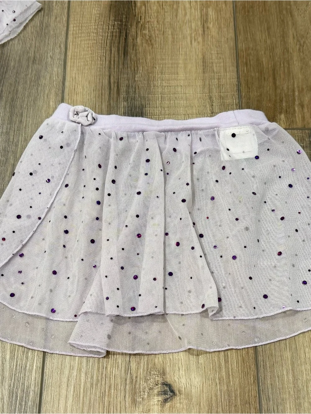 Capezio Girls Lavender Dance Leotard & Sparkle Tulle Skirt Set Size Int/Small